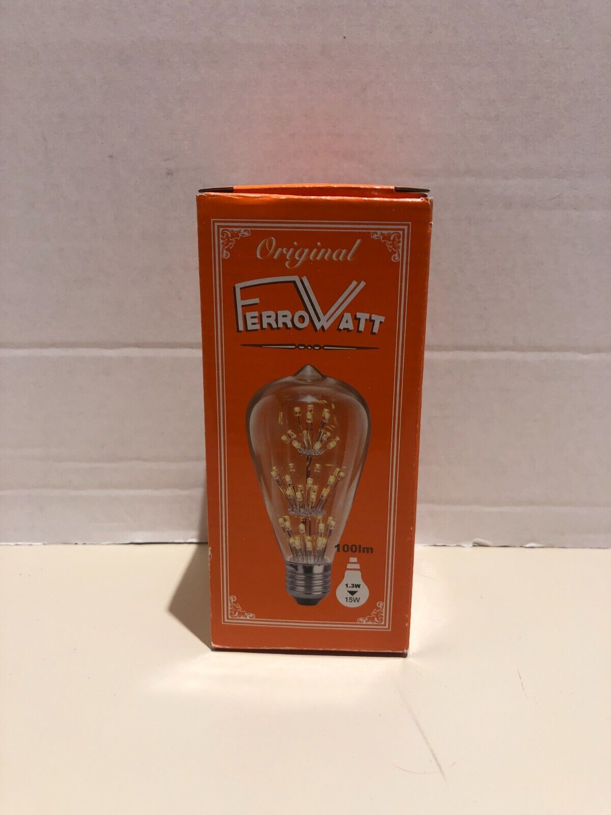 FerroWatt Vintage Edison Style LED Light Bulb Standard Base F1910LED