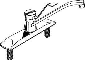 MOEN 7300 Legend Kitchen Faucet Chrome Less Spray