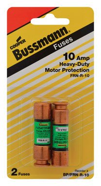 Bussman BP/FRN-R-10 10 Amp Heavy-Duty Motor Protection Fuse 2 Count