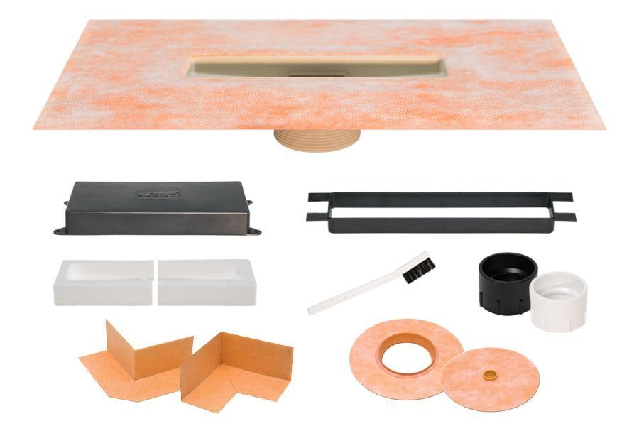Schluter Kerdi-Line-Vario Flange Kit with Integrated Kerdi Collar