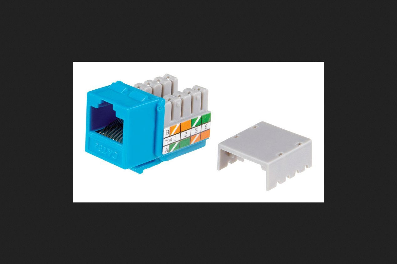 Monster Cable Keystone Insert Category 5e Blue 5 / Pack