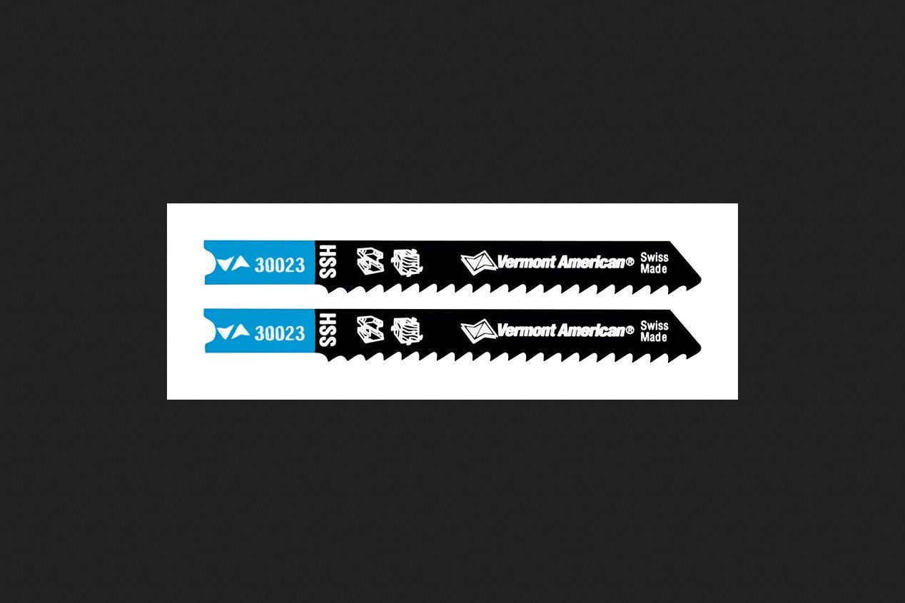 Vermont American 30023 U Shank 2-3/4-Inch 10TPI High Speed Steel Metal Cutting Jigsaw Blade, 2-Pack