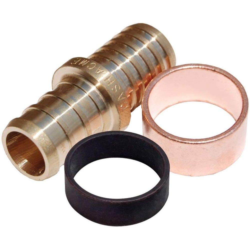 SharkBite 3/4 Inch Crimp Polybutylene Adapter, Brass Plumbing Fittings, PEX
