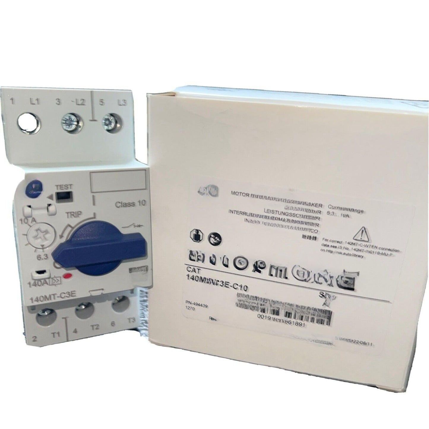 ABBINK 140MT-C3E-C10. Manual Motor Starter 6.3 -10 AMPS,Replacement for Allen Bradley OEM, Black, GLB9527