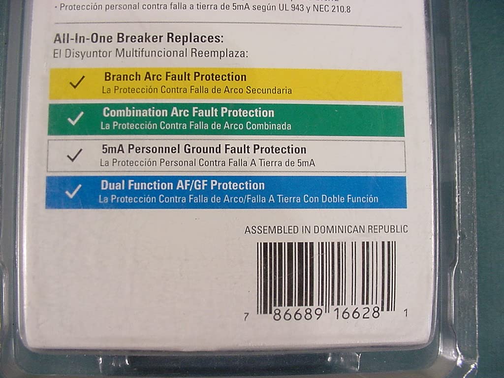 Eaton CH 15 Amp All in One AF/GF Plug-on-Neutral Breaker