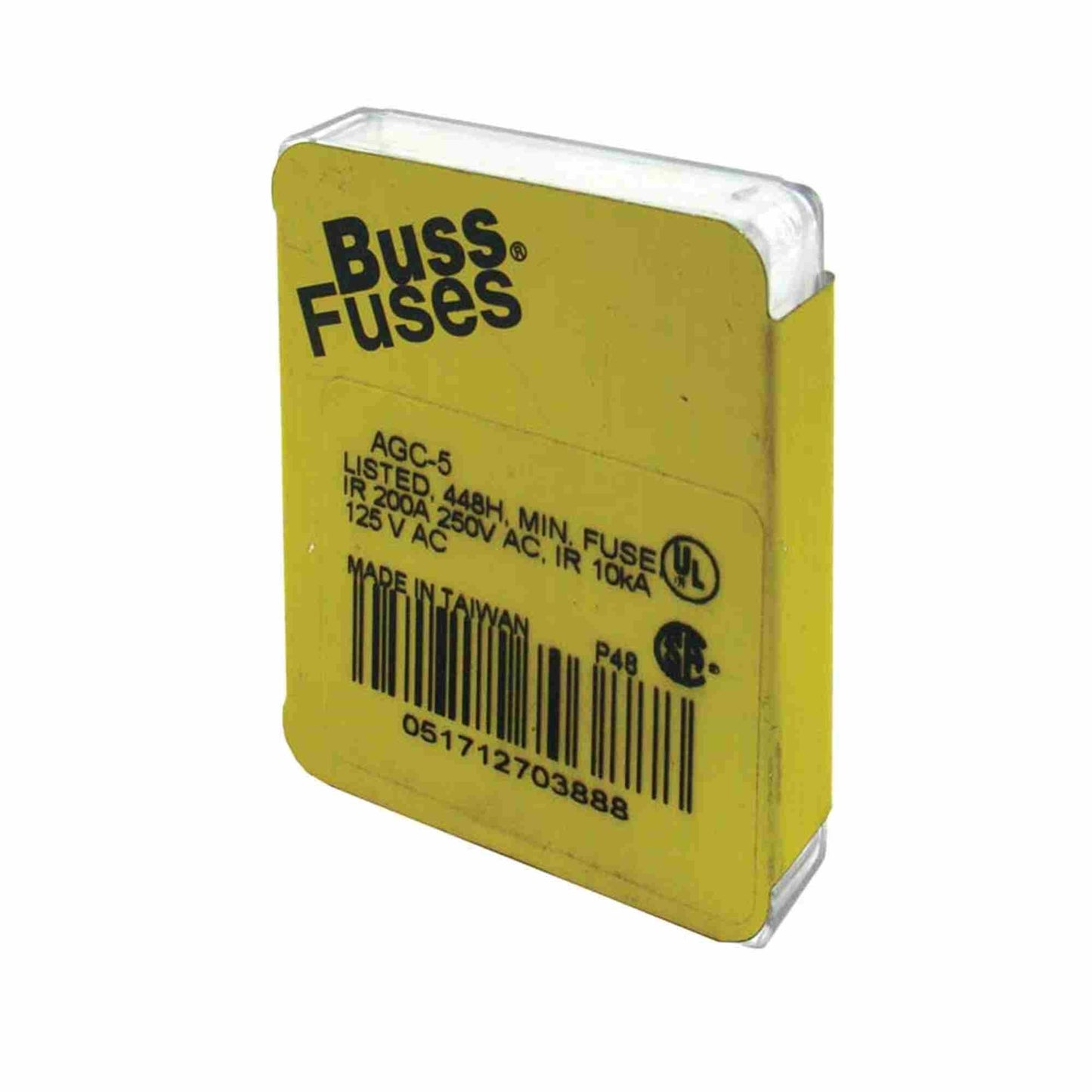 Bussmann AGC-3 AGC Series Fuse, Fast Acting, 3 Amp, 250V, Glass Tube, 1/4" x
