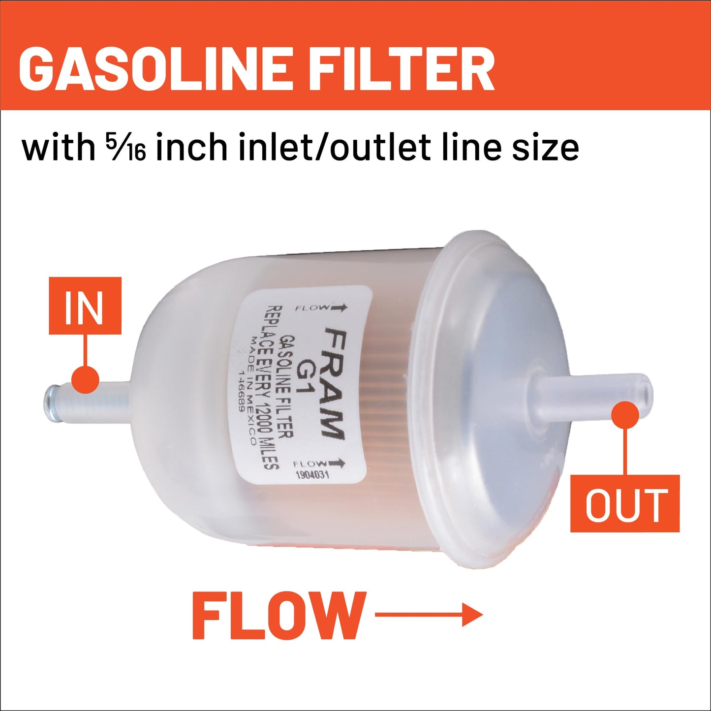 FRAM G1 In-Line Fuel Filter