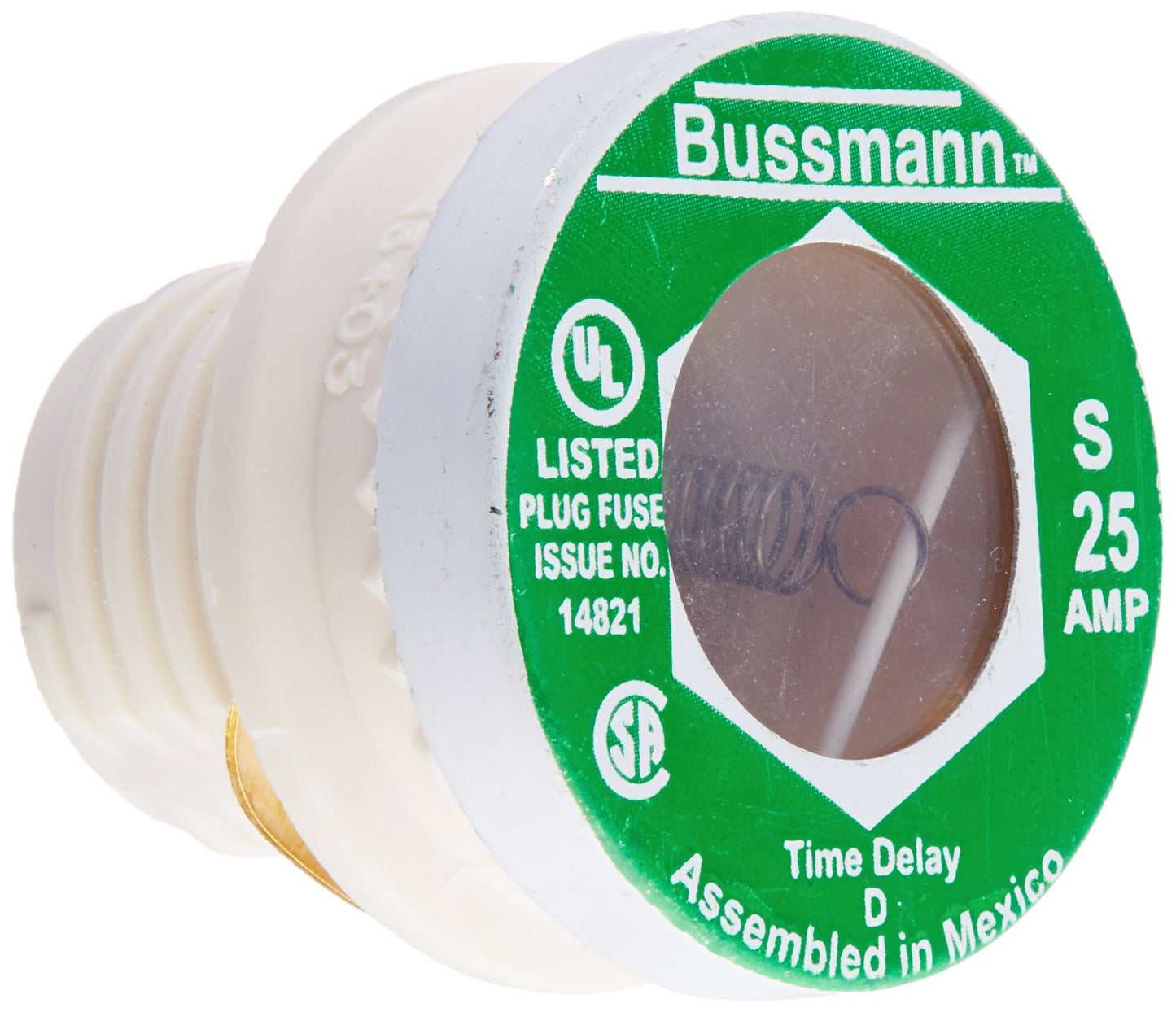 Fuse, 25A, S, 125Vac, Screw-In, Pk4