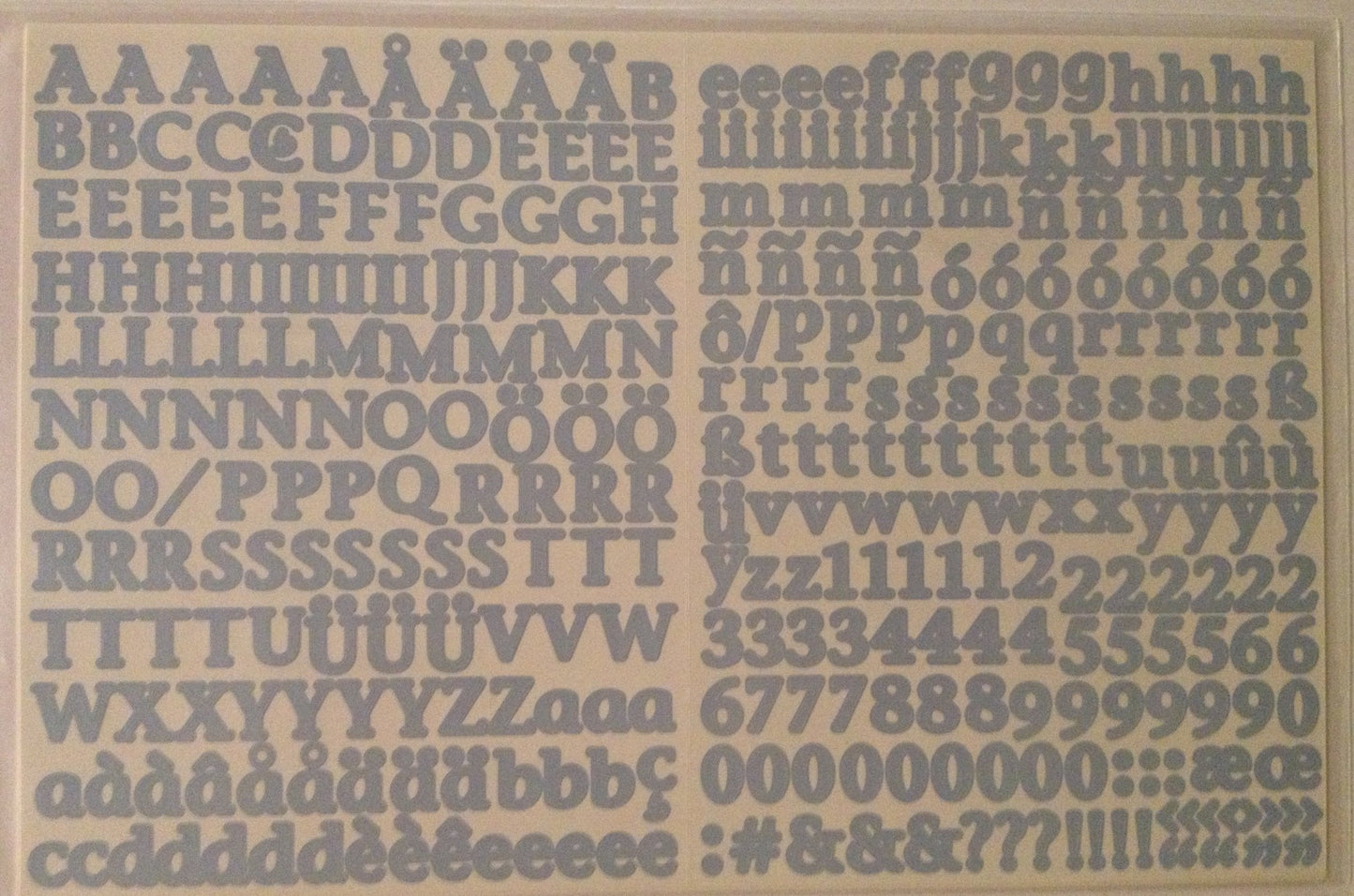 Mini ABC/123 Stickers: Cornflower Classy