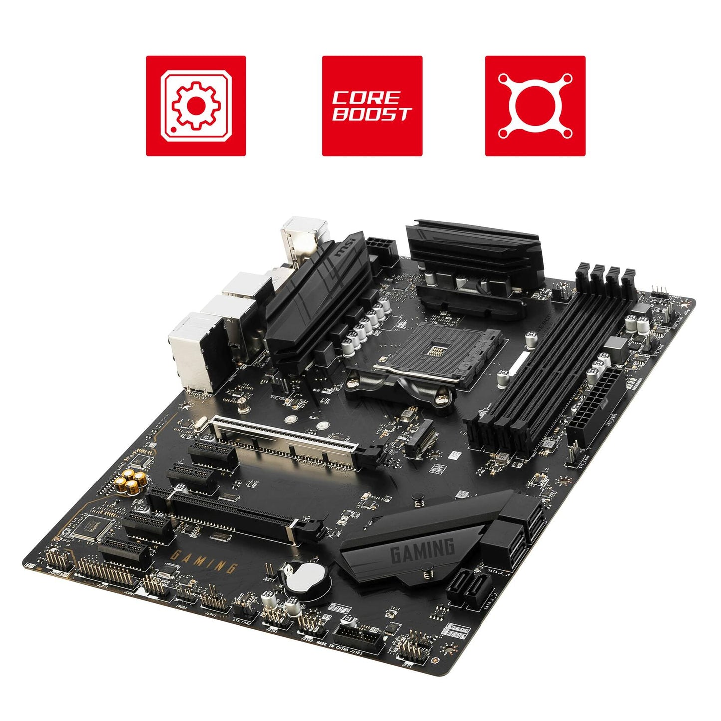 MSI B550 Gaming GEN3 AM4 ATX MB 4xDDR4 6xPCIE 1xM.1 HDMI 1 DVI RAID LAN 6xSATAIII 2xUSB3.2 2xUSB2.0