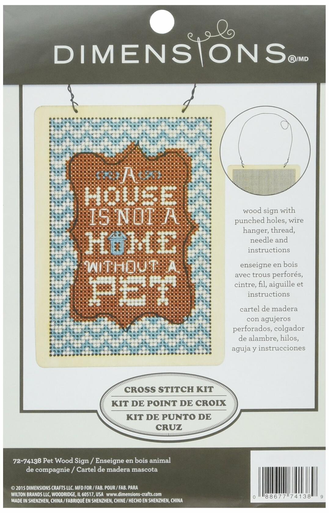 Dimensions Pet Wood Sign Kit, 72-74138