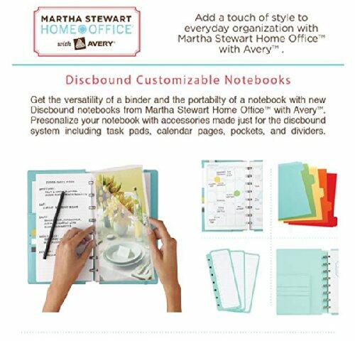 Martha Stewart Home Office with Avery Discbound Planner Pockets, 3 Pack, 8-1/2" x 11"