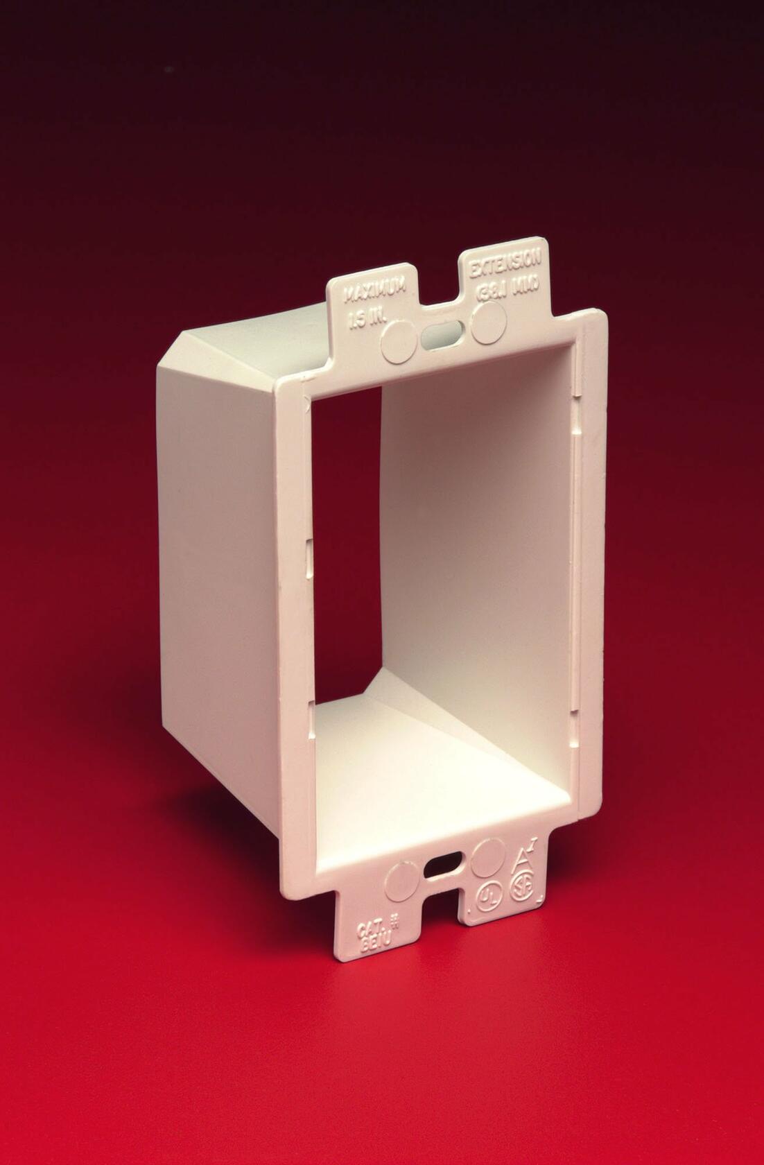Arlington BE1-5 Electrical Outlet Box Extender, 1-Gang, White, 5-Pack