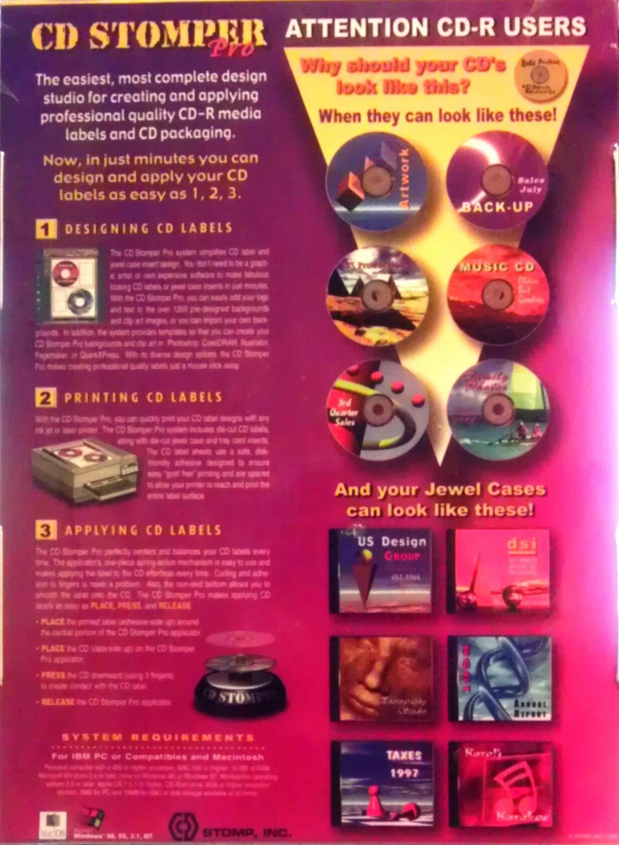 CD Stomper Pro CD Labeling System