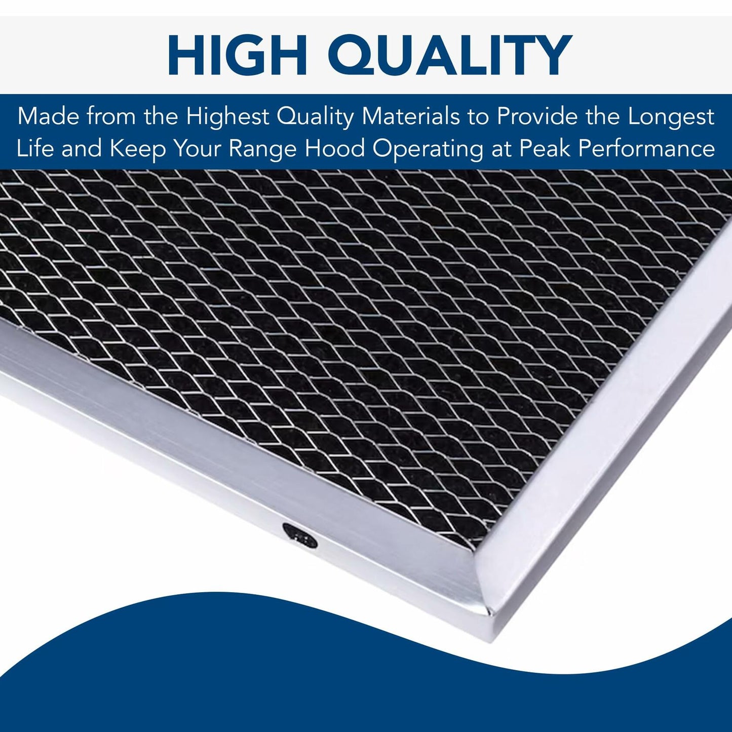 Broan-NuTone HPF1 Replacement Charcoal Filter (XA) for Ductless Range Hoods, Carbon Air Filter, Charcoal Air Filter for Kitchen