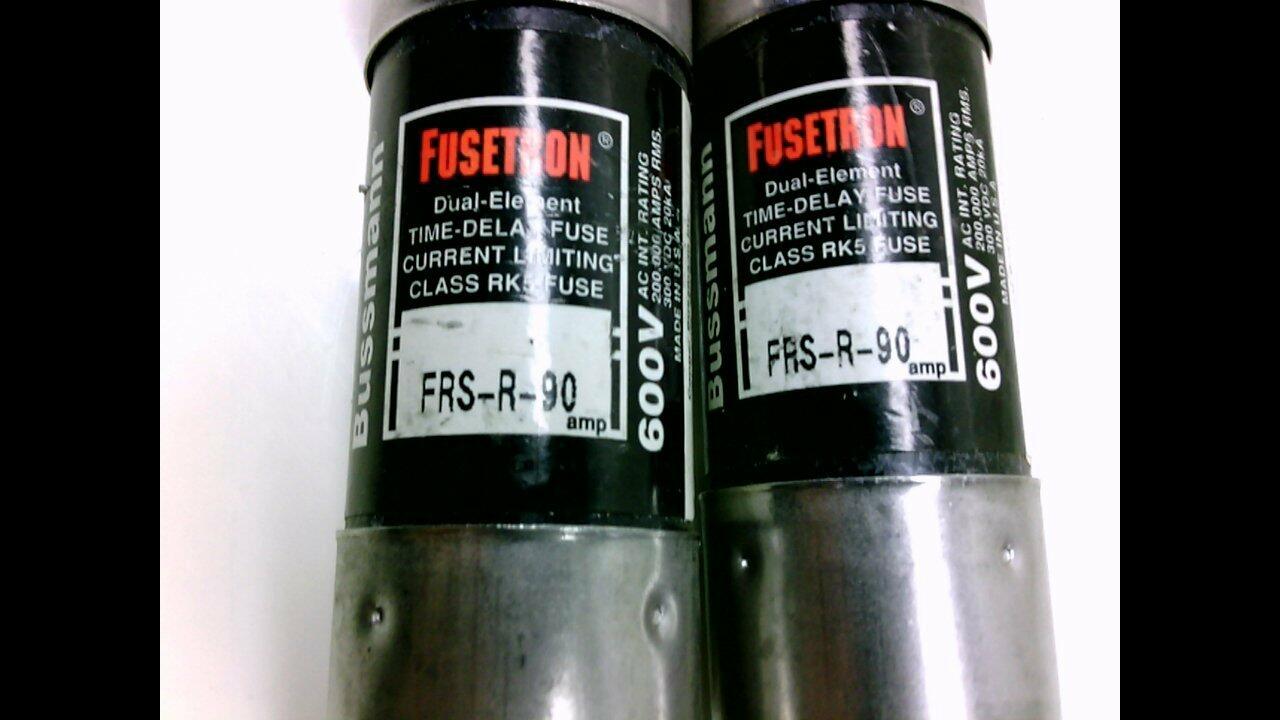 Cooper Bussmann Frs-R-90 - Pack of 2 - Dual Element Fusetron 90A Frs-R-90 - Pack of 2 -