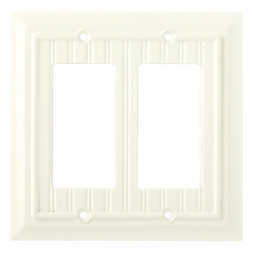 Brainerd 126469 Beadboard Double Decorator Wall Plate / Switch Plate / Cover