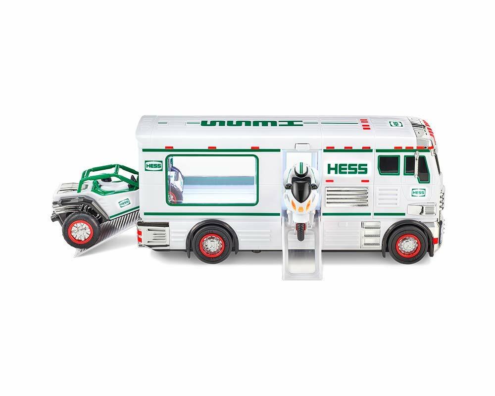 Hess 2018 Toy Truck - RV with ATV and Motorbike