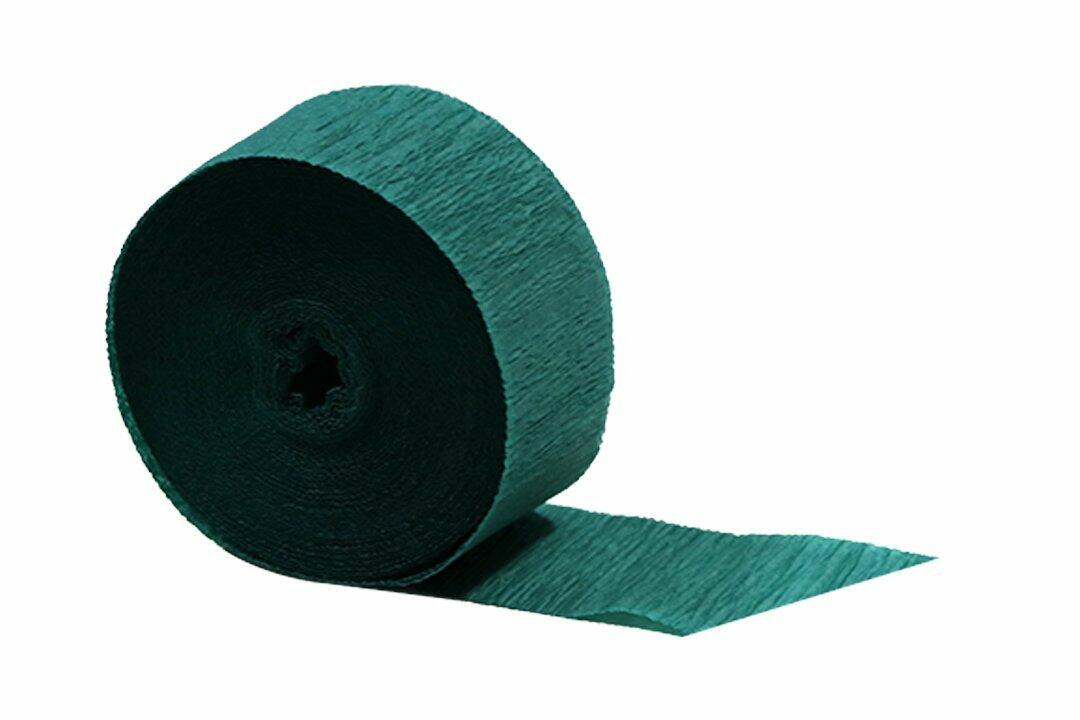 Green Crepe Paper Streamers 2 Rolls 145 ft Total - Made in USA! by Dennecrepe