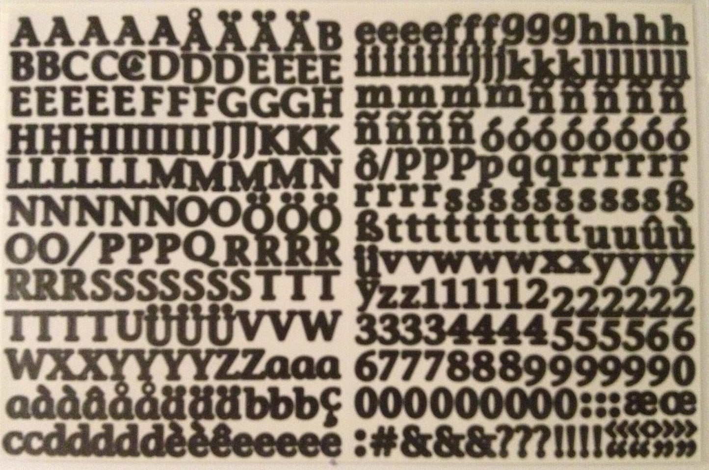 Mini ABC/123 Stickers: Ebony Classy