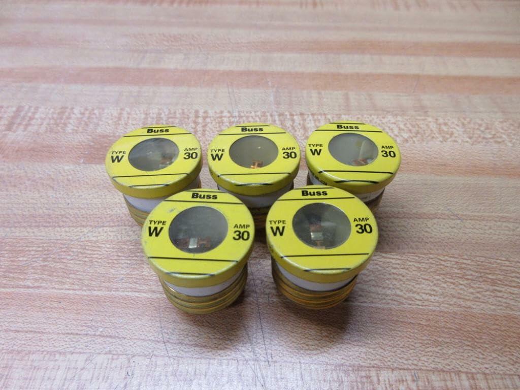 Bussmann W-30 Plug Fuse W30 (Pack of 5)