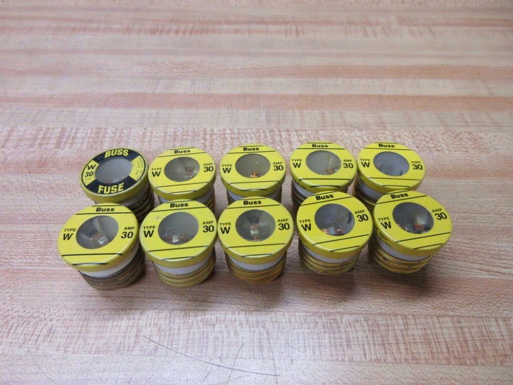 Bussmann W-30 Plug Fuse W30 (Pack of 5)