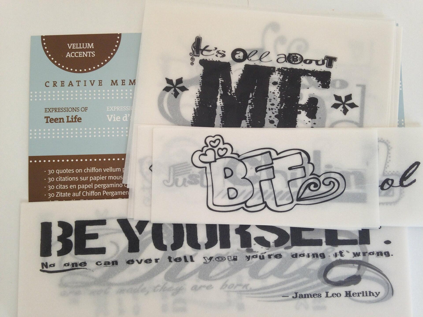 Creative Memories Vellum Quotes (Expressions of Holidays)