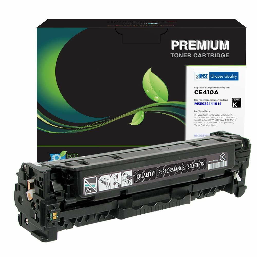 MSE Brand Remanufactured Toner Cartridge Replacement for HP CE410A (HP 305A) | Black