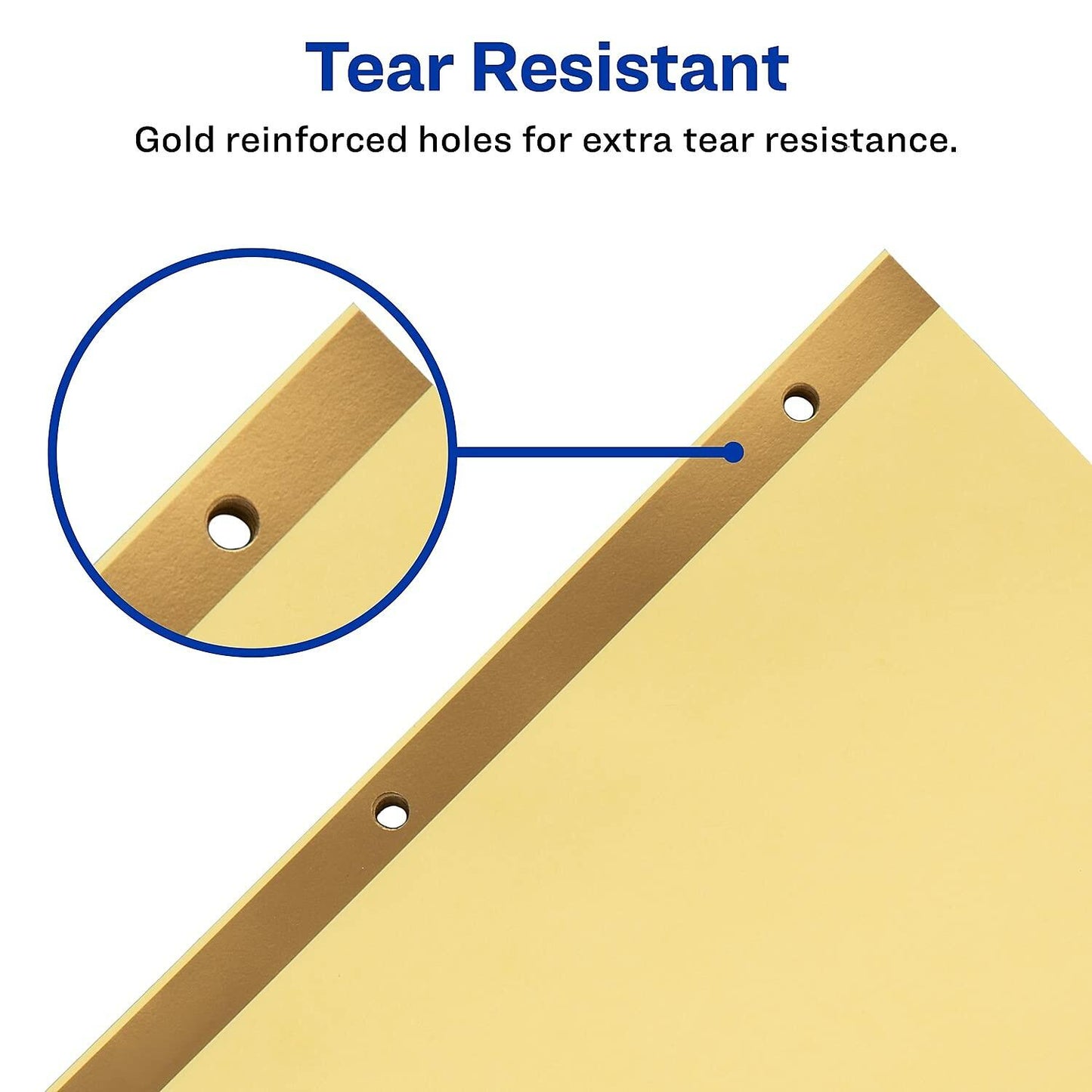 Avery 11308 Preprinted Laminated Tab Dividers w/Gold Reinforced Binding Edge, 31-Tab, Letter