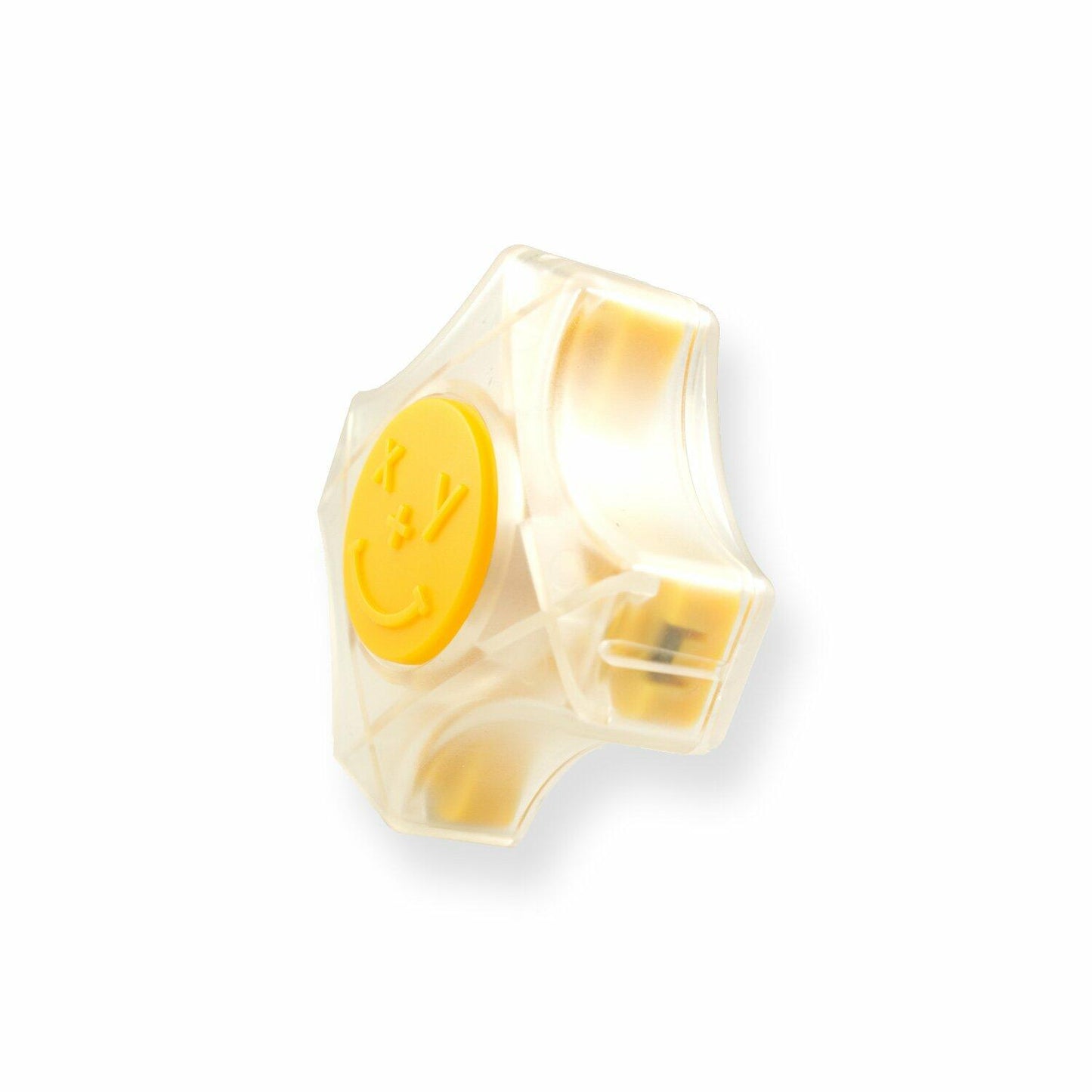 CoordiMate Self Inking XY Graph Stamp Clear and Yellow, Inch Measurements (with Black Ink)