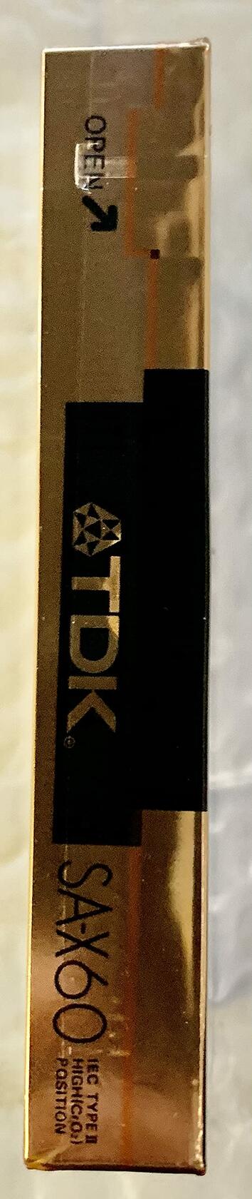 TDK SA-X60 MASTER GRADE 60 MINUTE HIGH BIAS AUDIOCASSETTES SINGLE