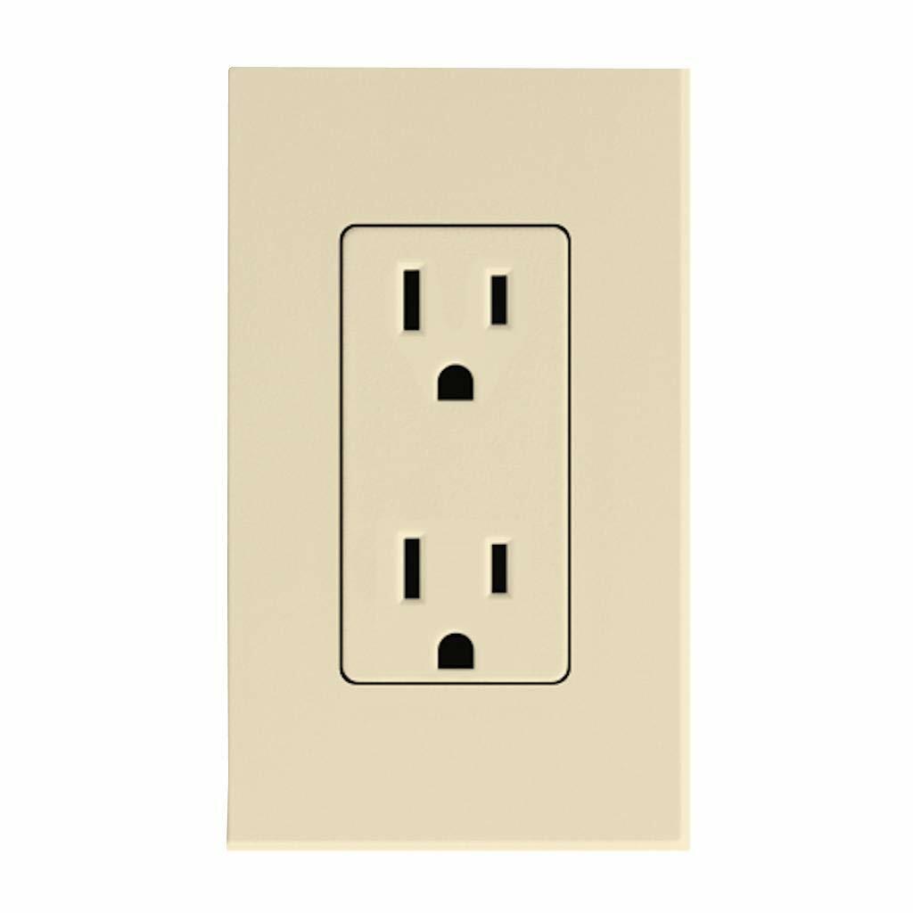 Lutron NTR-15-BE Nova T Receptacle Beige