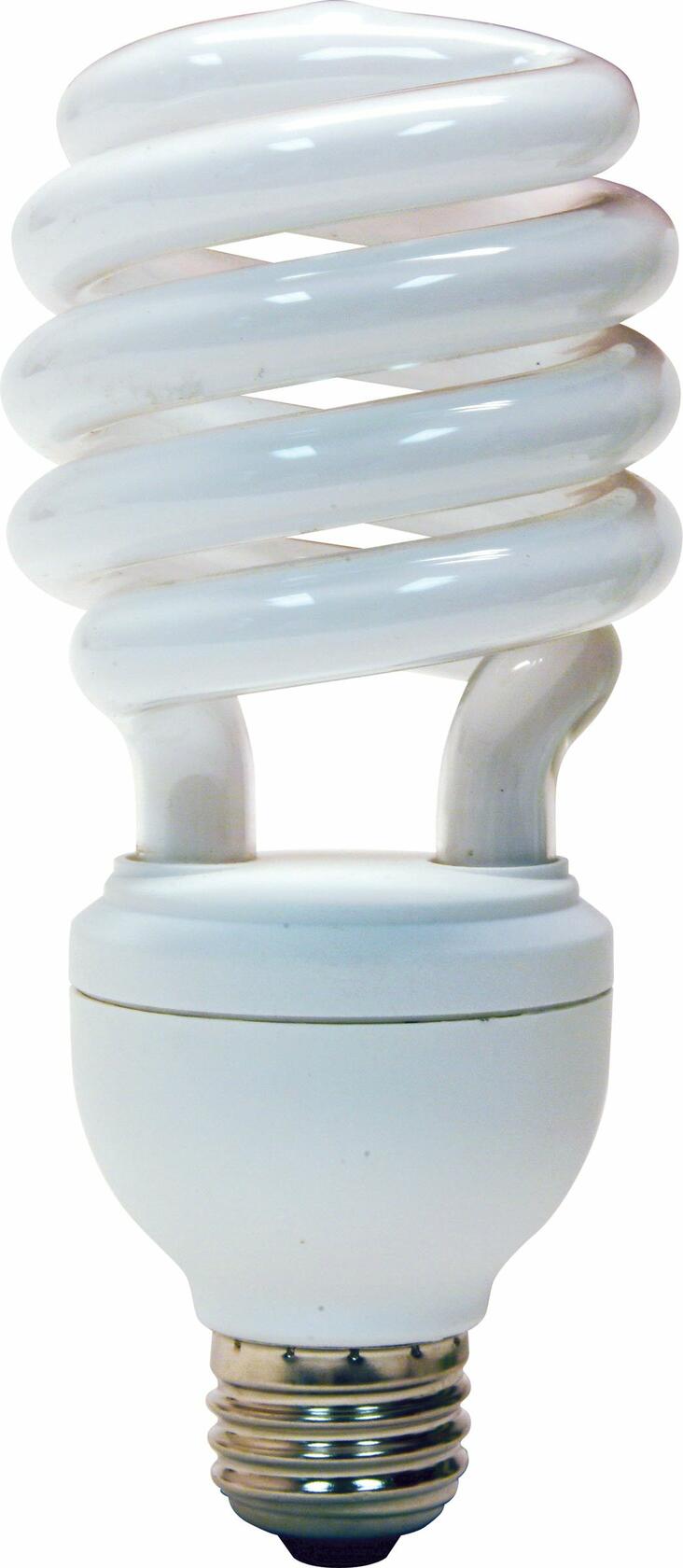 GE 77123 13/19/26-Watt 600/1150/1750-Lumen General Purpose T3 Spiral CFL Bulb, Soft White