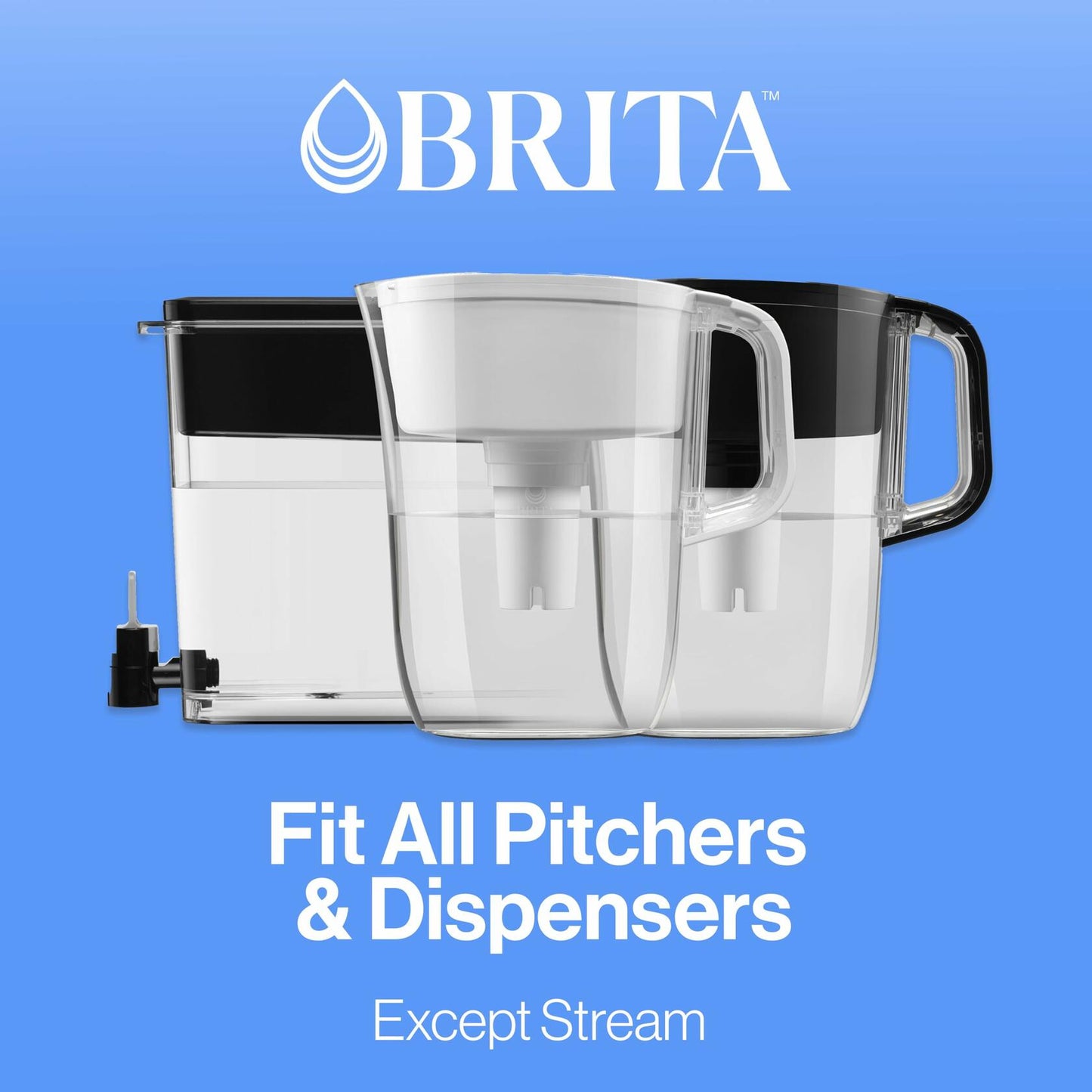 Brita Standard Water Filter, Standard Replacement Filters for Pitchers and Dispensers, BPA Free, 3 Count