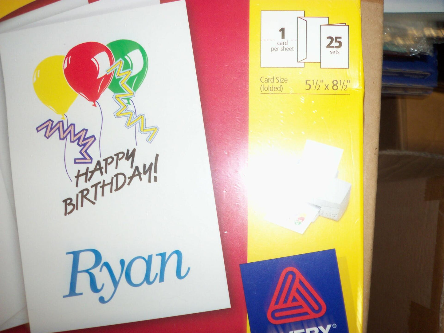 Avery 3297 Half Fold Greeting Cards (25 Cards to the Package)