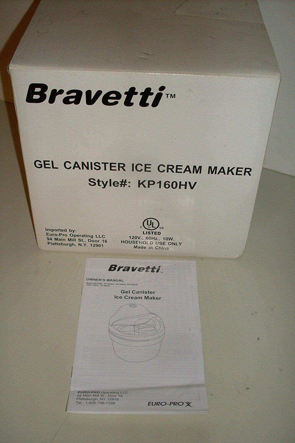 Bravetti Gel Canister Ice Cream Maker Style# KP160HV