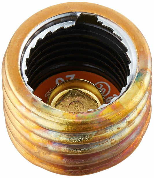 Bussmann SA-20 20 Amp Single Motor Circuit Edison Base Fustat Fuse Adaptor, 4-Pack