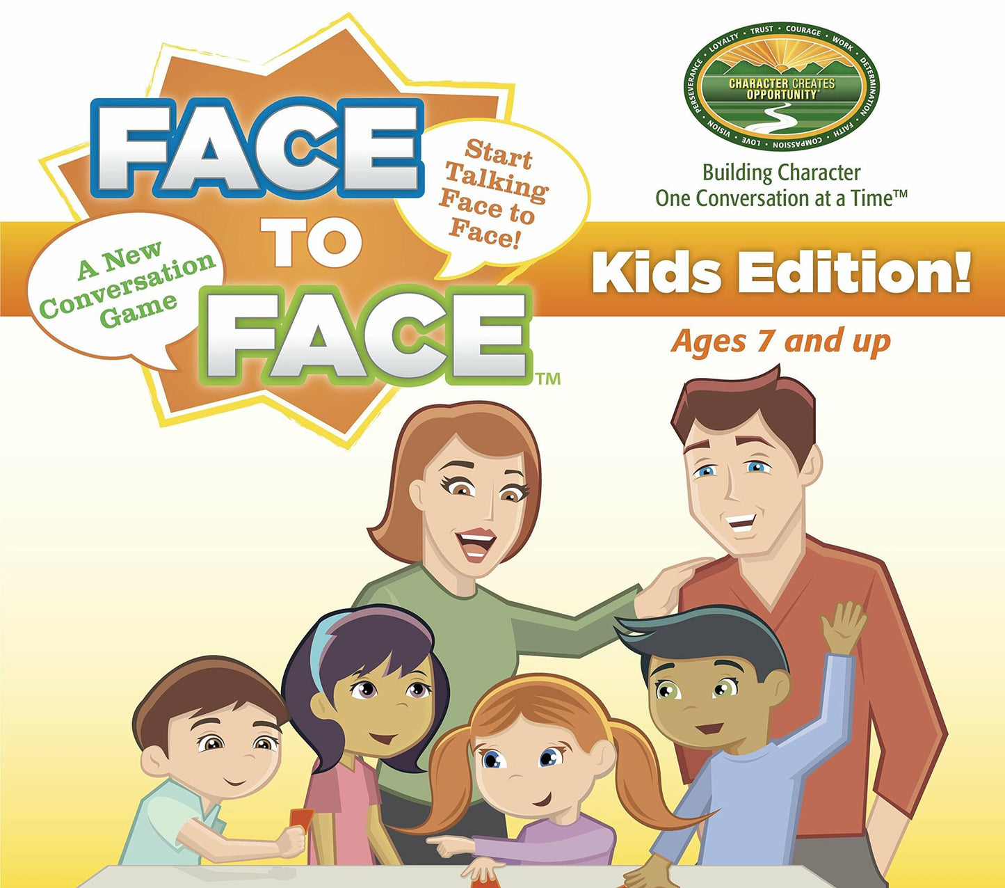 Face to Face Card Game (Kids Edition) � Open Communication and Character Development, Ages 7 and Up