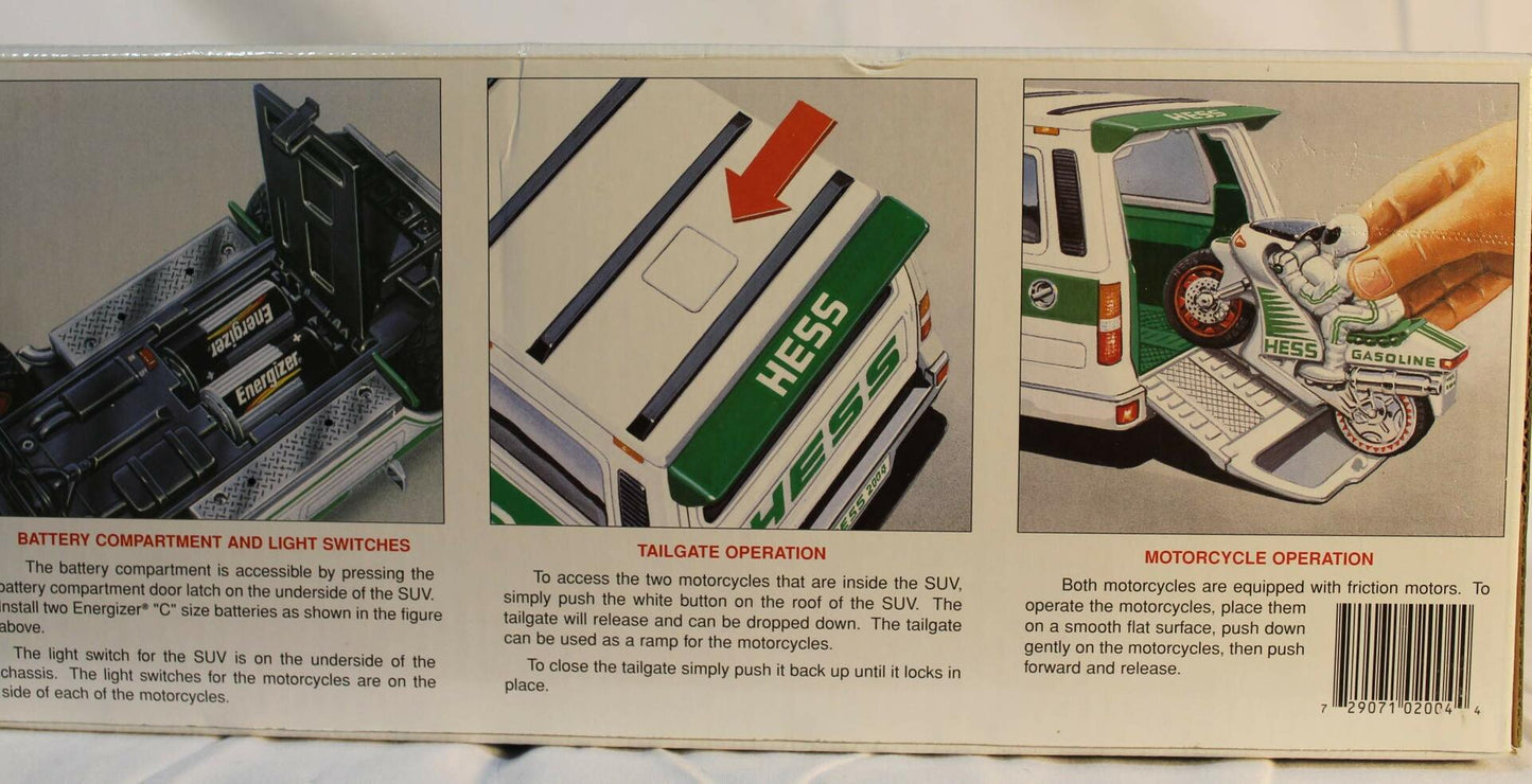 Hess Sport Utility Vehicle and Motorcycles (2004 Hess Toy Truck)