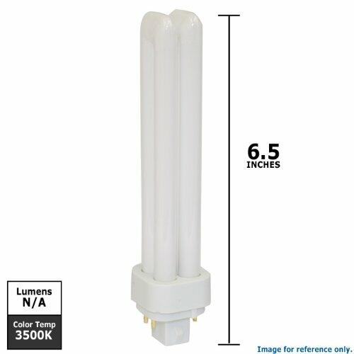 Sylvania 20673 Compact Fluorescent 4 Pin Double Tube 3500K, 26-watt