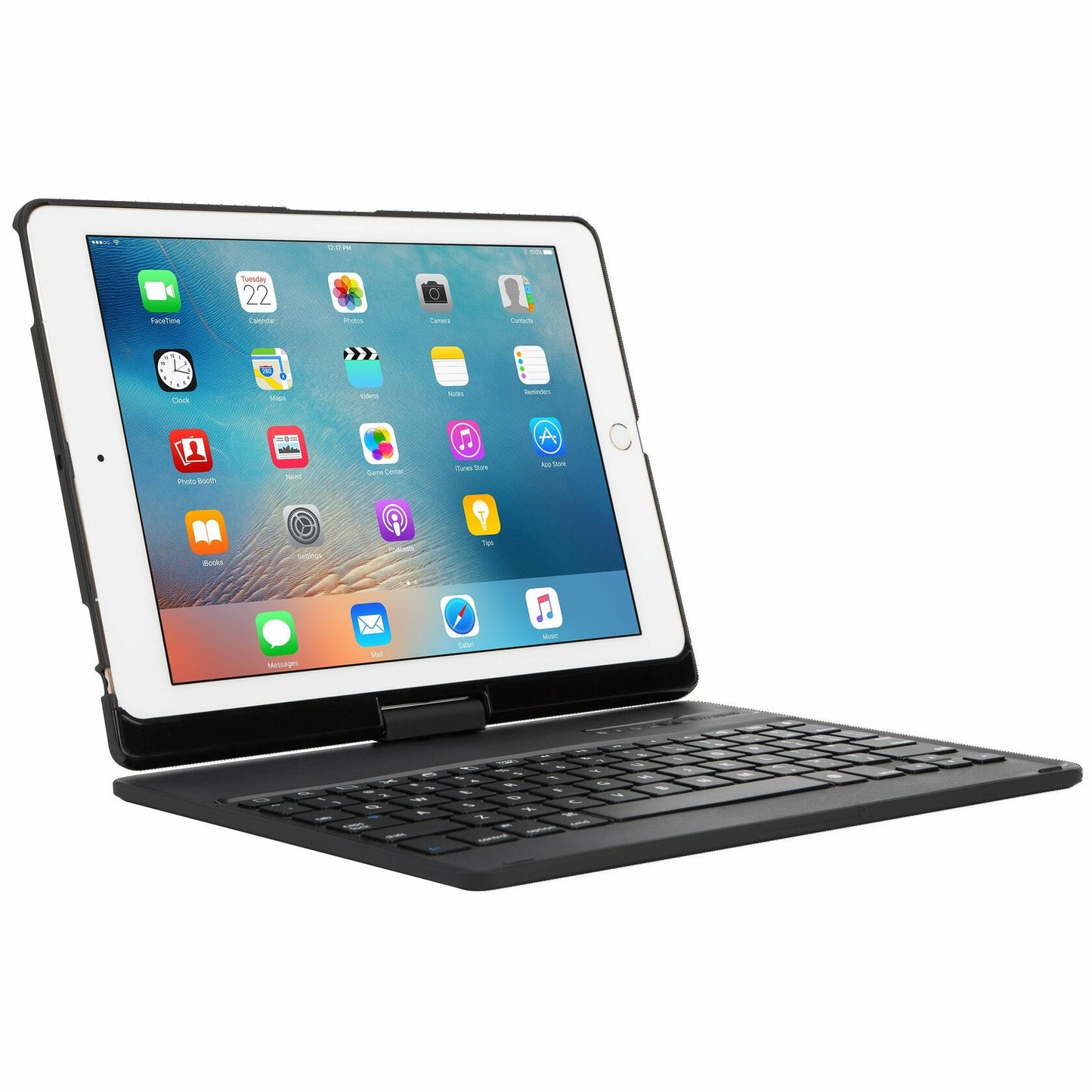Targus VersaType Keyboard Case for iPad (2017), 9.7-Inch iPad Pro, iPad Air 2, and iPad Air, Black (THZ620US)