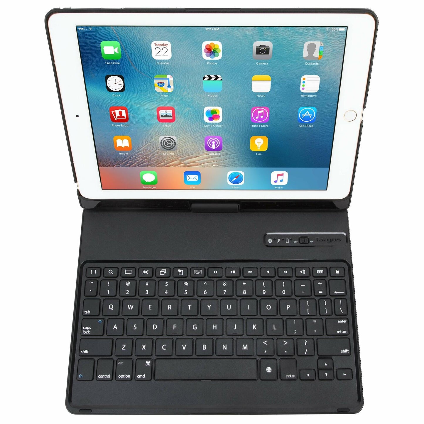 Targus VersaType Keyboard Case for iPad (2017), 9.7-Inch iPad Pro, iPad Air 2, and iPad Air, Black (THZ620US)