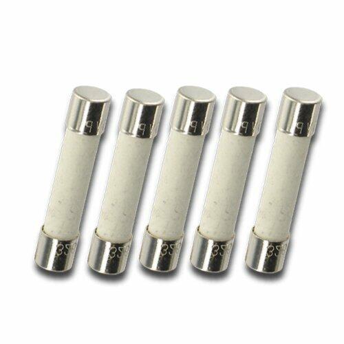 Bussmann MDA-20 Fuse (Pack of 5) 6mm (1/4") x 30mm (1 1/4") 20A 250V Slow Blow Ceramic Fuse