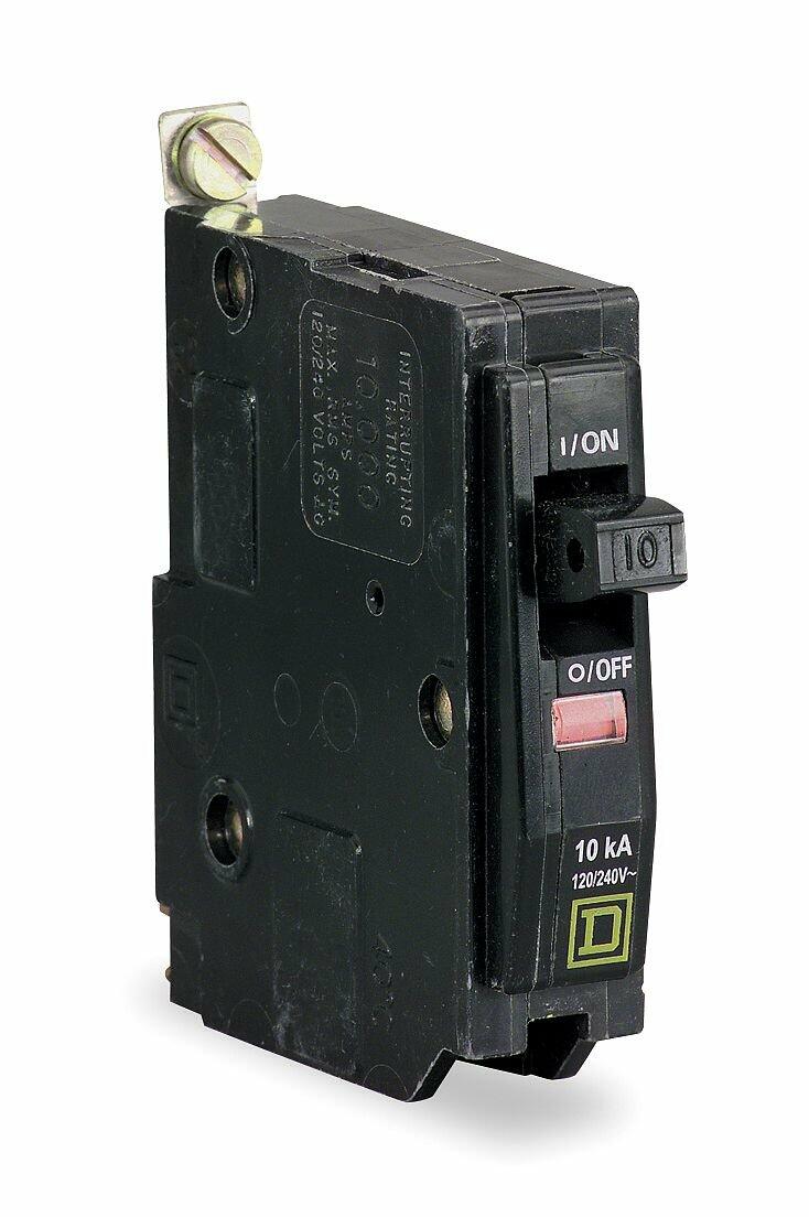 SCHNEIDER ELECTRIC Miniature 120/240-Volt 40-Amp QOB140 Molded Case Circuit Breaker 600V 150A, Black