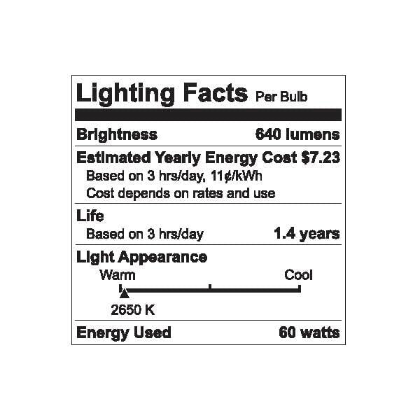 GE Classic 60-Watt Dimmable CA10 Decorative Incandescent Light Bulb (6-Pack) Item #946384 Model #42956