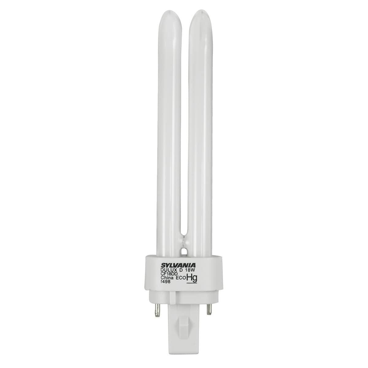 Sylvania 21111 Compact Fluorescent 2 Pin Double Tube 4100K, 18-watt