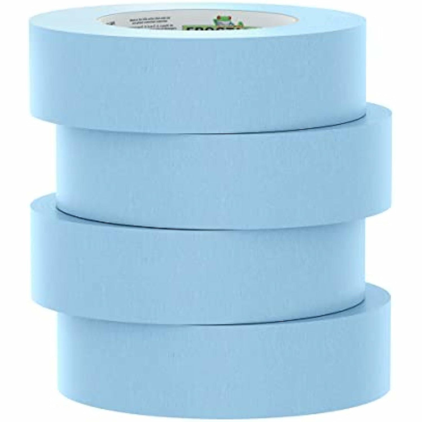 FrogTape 250 Light Blue Moderate Temperature Performance Grade Masking Tape, Medium-High Adhesion, 36mm x 55m, 4 Rolls per Pack (105328)
