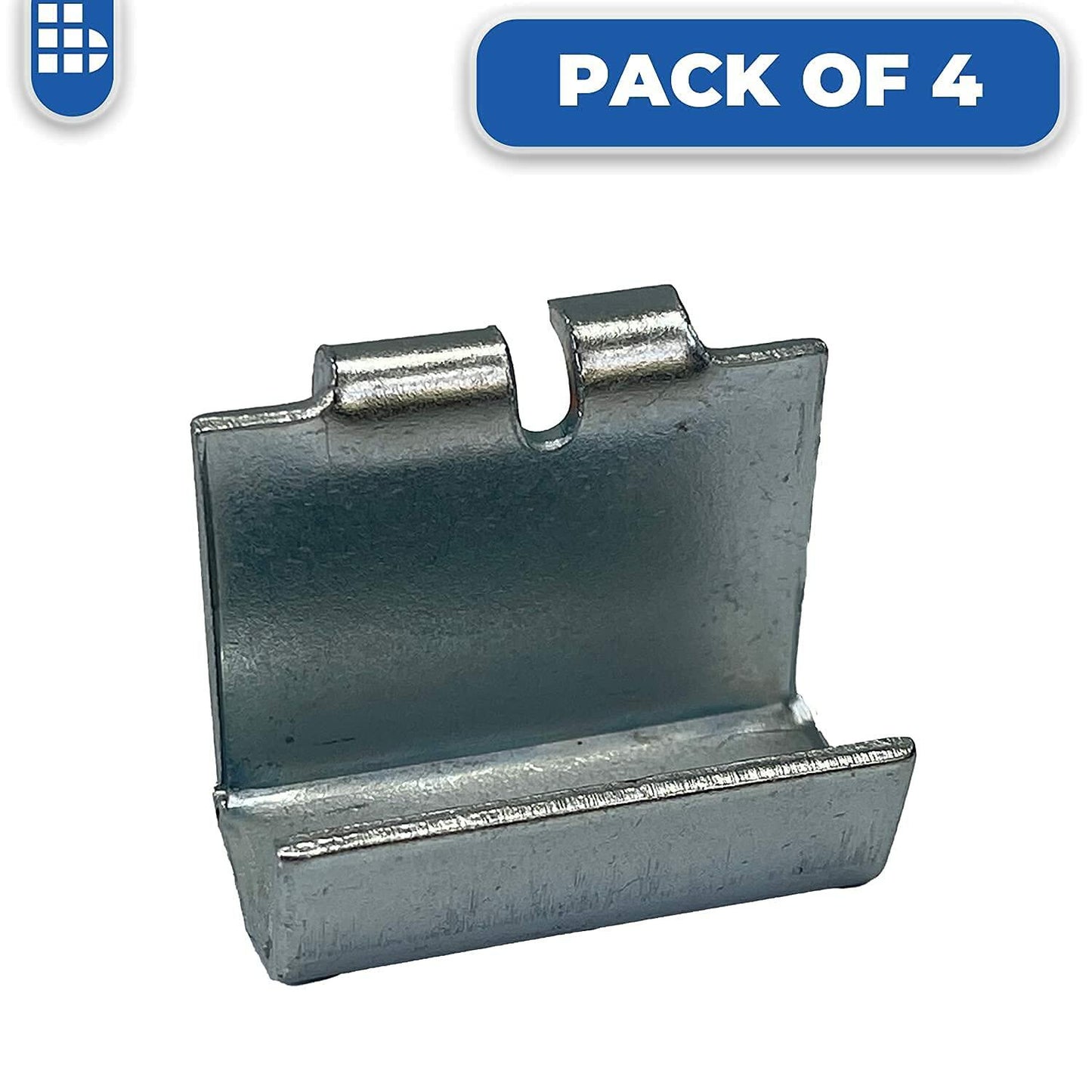 Borroughs Heavy-Duty Box Edge Shelf Clip, Commercial Grade, 14 Gauge Steel (Single Clip)