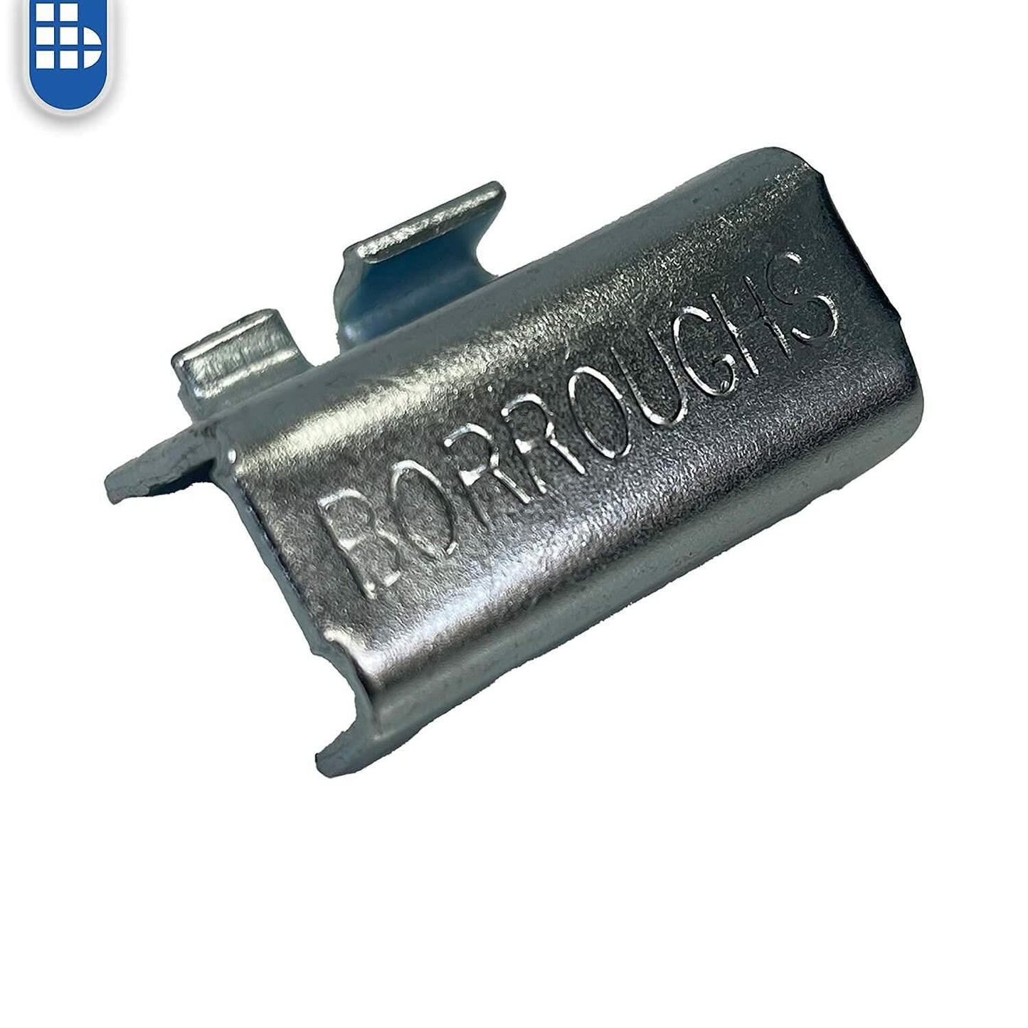Borroughs Heavy-Duty Box Edge Shelf Clip, Commercial Grade, 14 Gauge Steel (Single Clip)