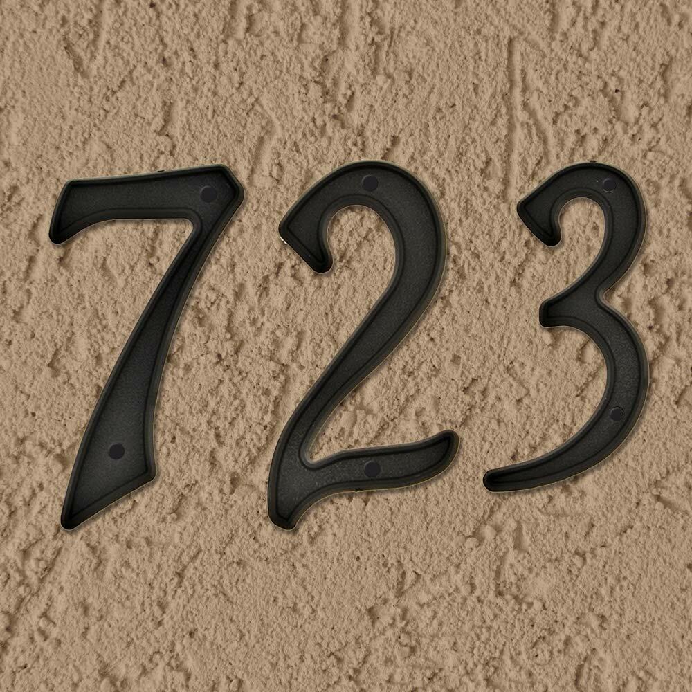 HY-KO Products PN-29/3 Plastic House Number 3 (Three), 4 Inch High, Black
